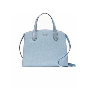 Kate Spade Blue Satchel with Dome Shape and Crossbody Option